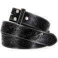 thumbnail image 3 of WowoHK Mens Replacement Belt no Buckle Belt Strap, Men's Leather Belt with Silver Snap On Belt Without Buckle 1 1/2 Wide, 3 of 9