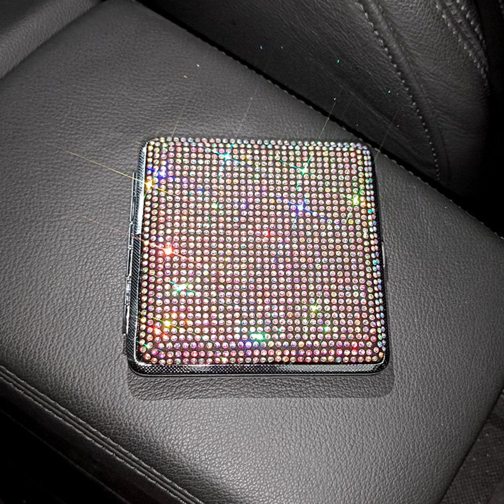 NYKCPJMW Luxury Women's Glitter Car Case, Stainless Steel Car Rhinestone  Cigarette Box Waterproof Me…See more NYKCPJMW Luxury Women's Glitter Car