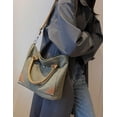 thumbnail image 3 of Kukuzhu Canvas Hobo Bag for Women Large Crossbody Shoulder Bag Handbag Totes Versatile Purse Commuting Satchele, 3 of 7