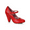 Red, variant on BP403-ALLIE, 4" Retro Maryjane Shoes