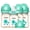 Blue, variant on YOHKOH PPSU Baby Bottles Red,Mushroom Cap,Wide-neck,Slow Flow for Newborn,5.4 ounce,4 count