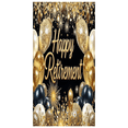 thumbnail image 2 of Decorative Balloons Happy Retirement Gold Accents Festive Design Banner for Retirement Party Indoor Celebration Event Decoration, 2 of 8