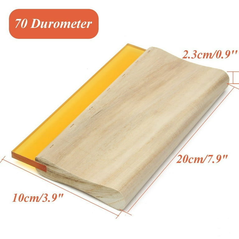 Wood Screen Printing Squeegee (by the inch) - 60 Durometer