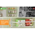 thumbnail image 5 of 6-Tier Adjustable Over the Door Pantry Organizer with 2 Sets Hooks Fits Most Doors, Hanging Spice Rack for Pantry Door Organizer And Storage, White, 5 of 12