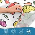 thumbnail image 5 of Yayeee Kitchen Curtains Tier Set of 2 Light Filtering 57"x24" Over Sink Window Panels, Various Vegetables Pattern, 5 of 7