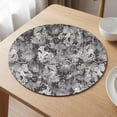 thumbnail image 6 of 15" Round Placemats, Heat Resistant Table Mats, Waterproof Oilproof Wipeable Table Protective Placemats, Washable for Indoor & Outdoor Use, 6 of 6