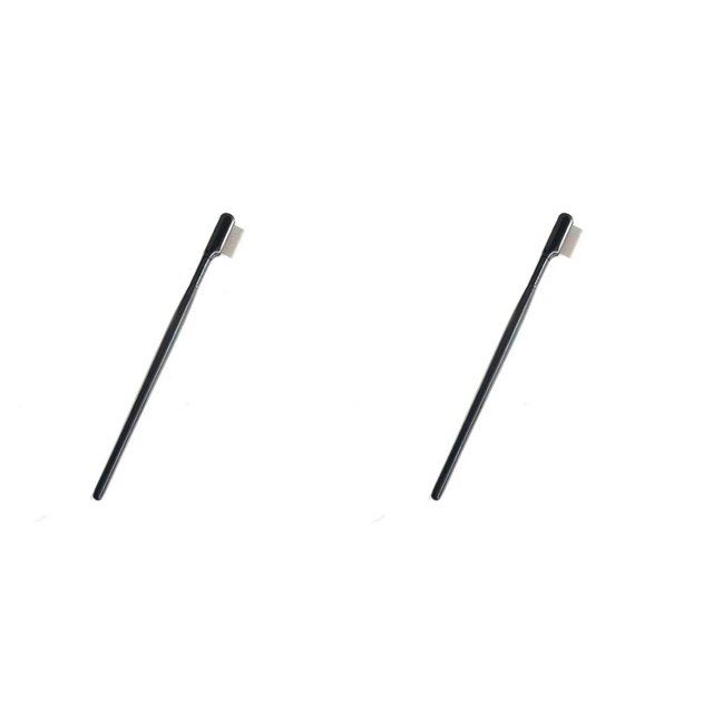 Soidarity Brow Brushes Exquisite Eyelash Brush Grip Tweezer Brush Wands Applicator Care Easily Extraction Eyelash Eyebrow Skin Negro 2piezas Soidarity CBP502892