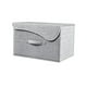 thumbnail image 2 of Caja de Almacenamiento Plegable con Tapa Curva para Algodón y Lino | Gris Poliéster | 25 X 20 X 17 Cm | 410 G | Yyz251013006A, 2 of 6