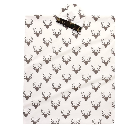 Gorro envolvente Blanket IWOKA con estampado de ciervos para bebés, 80 x 65 cm