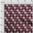 thumbnail image 1 of oneOone Georgette Viscose Fabric Check Kasuri Print Fabric BTY 42 Inch Wide, 1 of 4