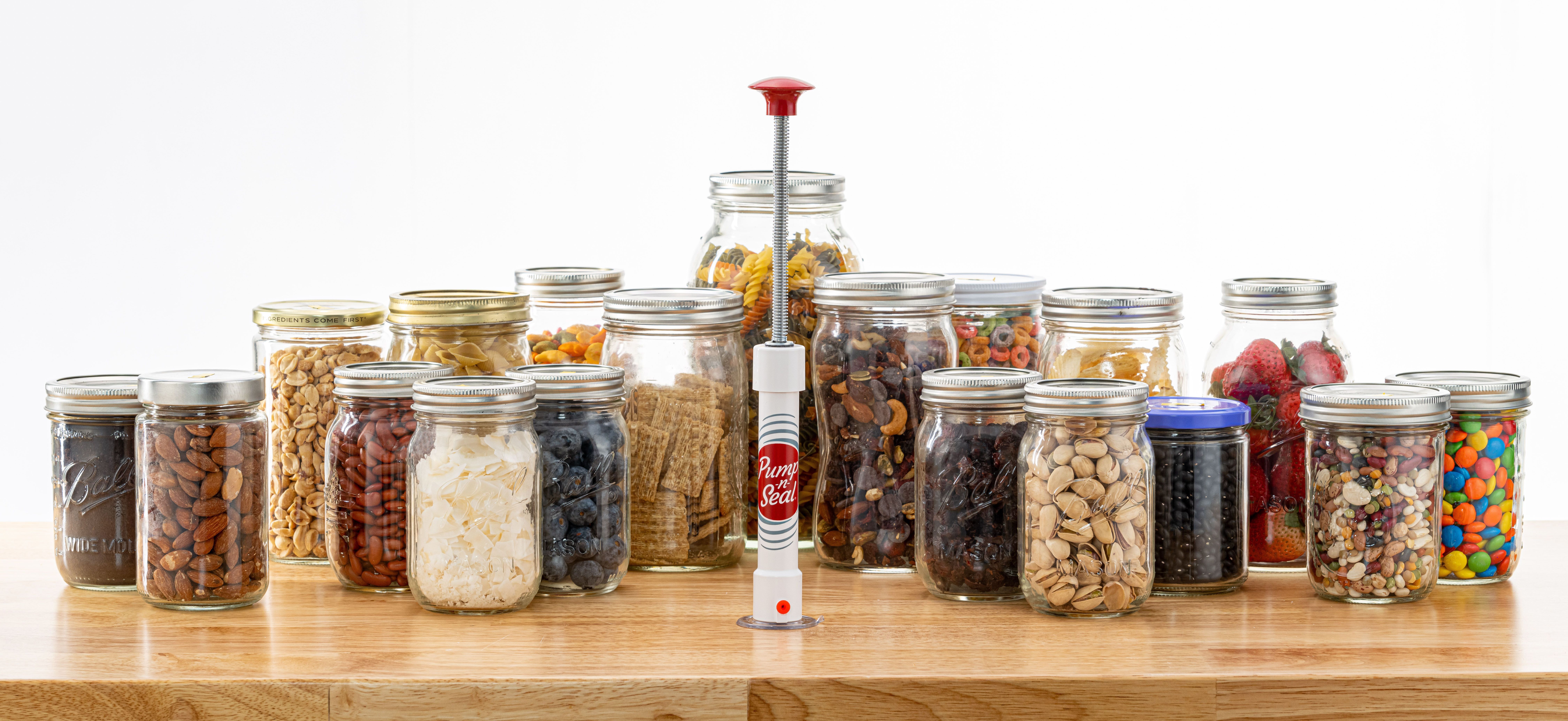 Pump-N-Seal Package #1, Food Vacuum Sealing System, Vacuum Seal Mason Jars, Bags, Bowls & More