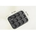 thumbnail image 3 of Set of 2 non-stick carbon steel muffin pans, 3 of 5