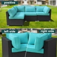 thumbnail image 3 of FKS LIFE Outdoor Cushion Slipcovers 25.6x25.6x3.9 inches Patio Cushion Covers Splash Proof Water with Zipper Furniture Cushion Cover, 3 of 8