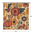 thumbnail image 3 of Thanksgiving Pumpkin Harvest Shower Curtain,Washable Bath Curtain with Hooks Vintage Polyester Fabric Curtains for Bathroom Bathtub Autumn Holiday, 3 of 5