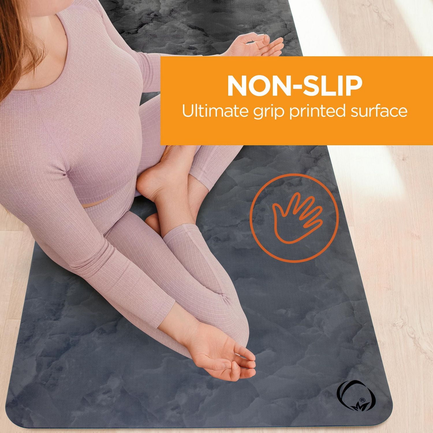 Tapis de yoga en caoutchouc PU imprimé