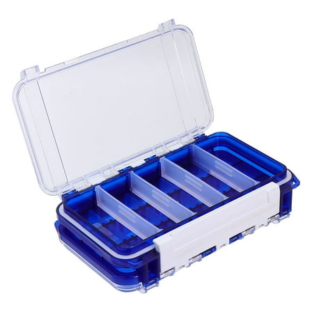 CIMAXIC Fishing Bait Storage Box Adjustable Design Blue 1Set