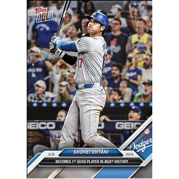 2024 NOW Baseball Shohei Ohtani #722 (Becomes 1st 50/50 Player in MLB History!)