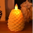 thumbnail image 4 of Flameless Candles With Timer Battery Operated Flickering Wick Real Wax Candles For Holiday Indoor Desktop Ornament Easy To Use, 4 of 4