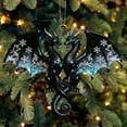 thumbnail image 6 of SLYNSHome Christmas Ornaments Dragon Shaped for Christmas Tree Decorations,Hanging Christmas Pendant for Xmas Tree Party Home Decor - Blue, 6 of 9