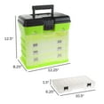 thumbnail image 2 of Stalwart Small Part Organizer Toolbox for Hardware, Tackle or Crafts, Green, 2 of 7