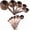A1: Copper-13 Pieces, variant on Measuring Spoons Set, Copper Measuring Spoons Set, Stainless  Measuring Spoons, Copper Plated Measuring Spoons, 6 Measurer Spoons (Copper-6spoons+1ring)