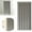 Charcoal Gray, variant on 59x47in Soft Textured Fabric Door Curtain Metal Grommet Top Thermal Insulated Blackout Privacy Curtain Noise Reducing Room Divider