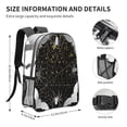 thumbnail image 4 of Kdxio Spiderweb Bats And A Spider Clear Backpack, Transparent Bookbag for School for Women Men, Capacity Clear Bag for College, Travel, 4 of 7