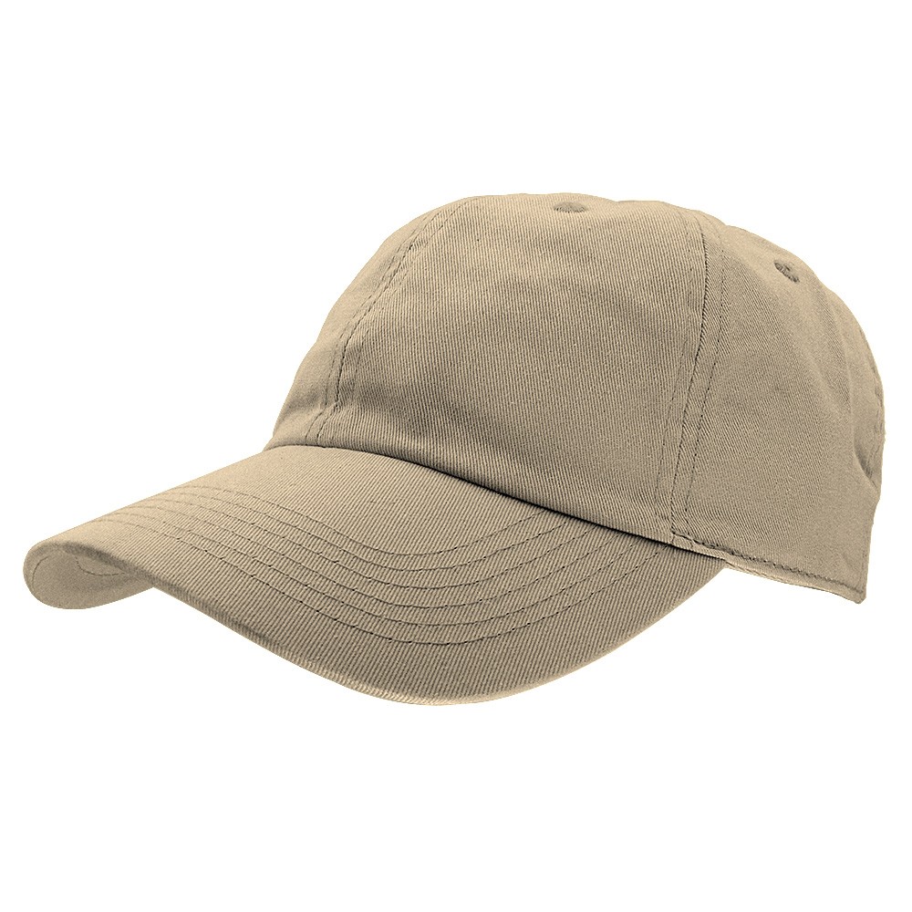 Falari Baseball Cap Hat 100% Cotton Adjustable Size Khaki - Walmart.com