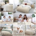 thumbnail image 5 of 3 Piece Beige Brown Ombre Duvet Cover Set California King,Microfiber Comforter/Quilt Cover with Corner Ties and 2 Pillowcases,Modern Abstract Art Gradient Aesthetics Soft Bedding with Zipper Closure, 5 of 8