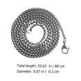 thumbnail image 3 of 1pc Simple Style Women Necklace Acero inoxidable Collar sin colgante, 3 of 4