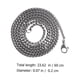 thumbnail image 3 of 1pc Simple Style Women Necklace Acero inoxidable Collar sin colgante, 3 of 4