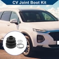 thumbnail image 2 of Kit de bota de junta CV No.496062PA20 de Unique Bargains con abrazaderas para Hyundai Santa Fe 2009-2012, bota de junta de velocidad constante interior, goma fuerte y duradera, 1 juego negro, 2 of 7