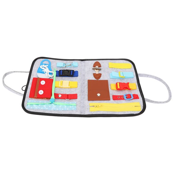 Dementia Activity Board, Dress Learning Board Birthday Gift Bright Color Funny With Letter Patch For Elderly For Hand Exercise