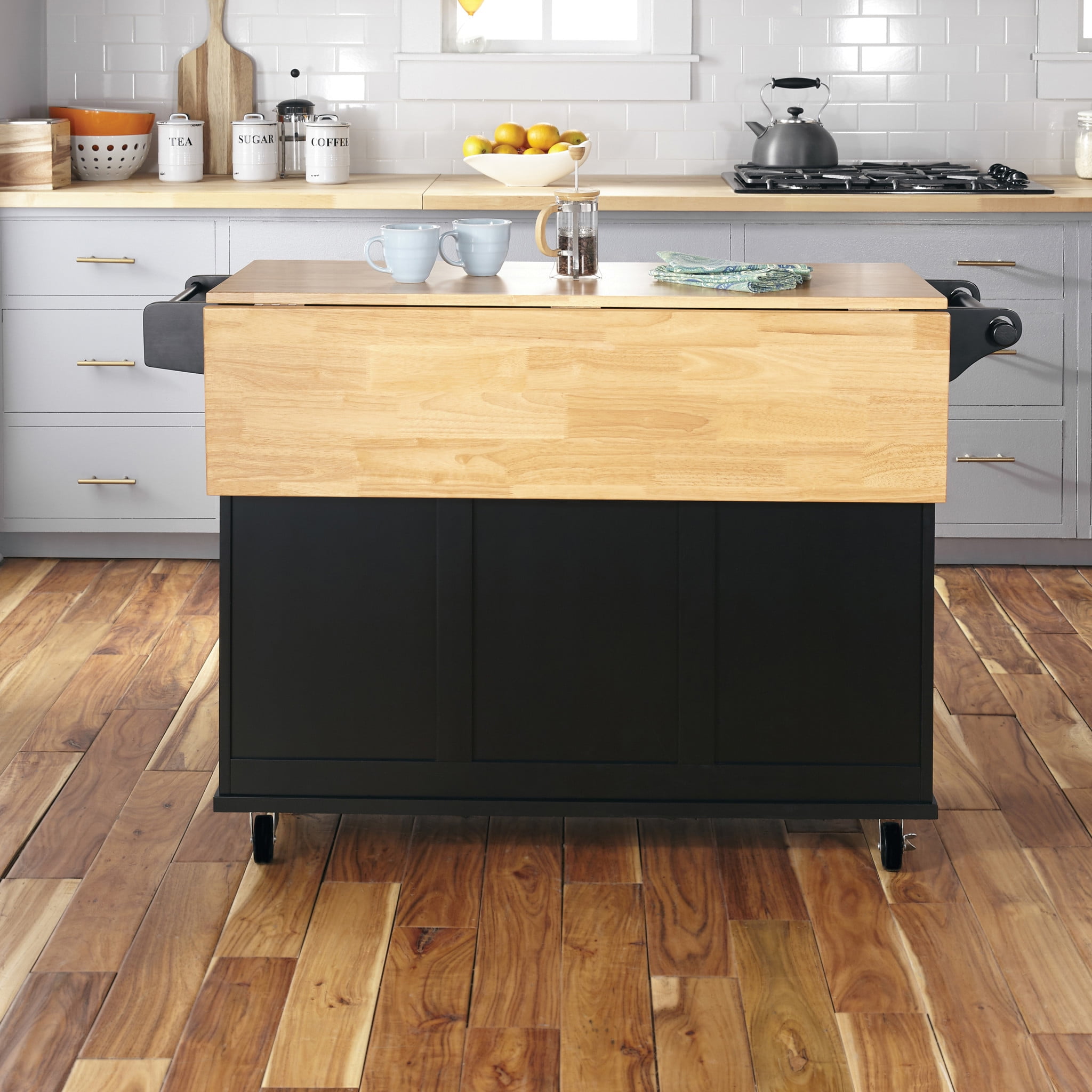 Homestyles Dolly Madison Black Kitchen Cart