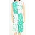 thumbnail image 2 of Alfani Womens Printed Sleeveless Colorblock Midi Dress;6, 2 of 3