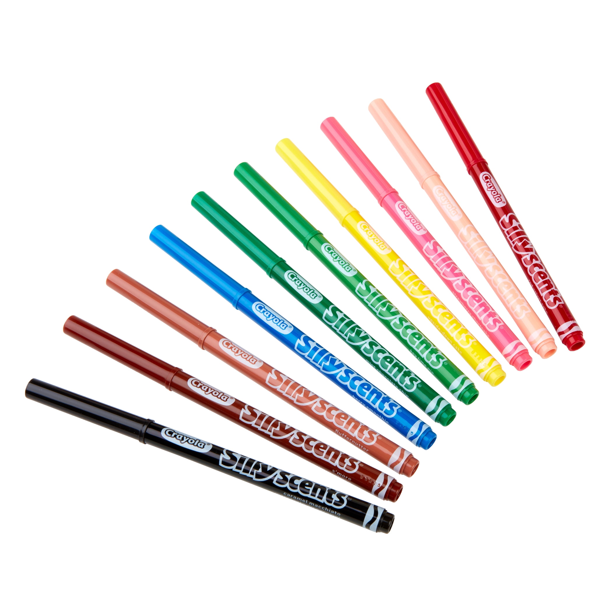 Crayola Silly Scents Smash Ups Slim Washable Scented Markers, 10 Per Pack, 6 Packs