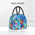 thumbnail image 4 of Lsque Mario Print Lunch Bag, Insulated Lunch Box, Small Leakproof Cooler Food Lunch Containers Reusable High Capacity Lunch Tote Bags for Work, Travel, Outdoor, 4 of 8