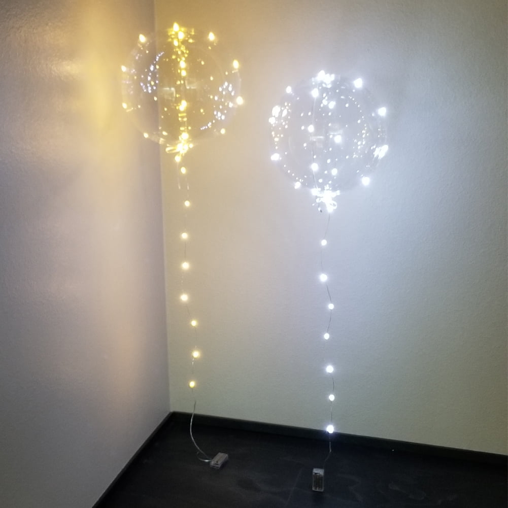 40 pieces Balloons Wedding LED Luminous LED Balloons White White