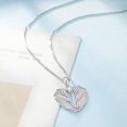thumbnail image 2 of Angel Wings Necklace 925 Sterling Silver Guardian Angel Wings Pendant Necklace Birthstone Necklace for Women  Christmas Jewelry Gifts, 2 of 10