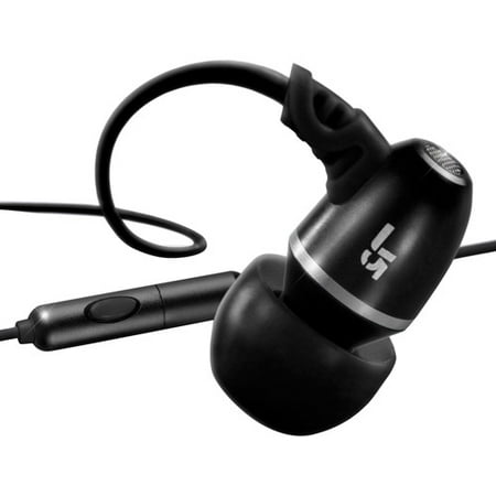JBuds J5MS In-Ear Single Earphone Style Headset with Enterprise Class Microphone, Black
