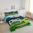thumbnail image 3 of Erosebridal Rustic Camping Bedding Twin Comforter Set, Adventure Down Comforter, Happy Camping Decor, Reversible 2 Pieces, 3 of 7