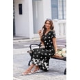 thumbnail image 4 of Ekouaer House Dresses for Women with Pockets Long Nightgown Button Night Gowns Short Sleeve Sleep Shirts, 4 of 6