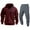 Deep Red, variant on MLQIDK 2 Piece Set Mens Track Suits Fleece Hoodie and Cargo Sweatpants Workout Gym Jogging Sweat Suits Lounge Outfit Casual Athletic Sweatsuits Big and Tall Winter Suit Sets Blue 3XL