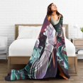 thumbnail image 4 of My Hero Academia Bed Blanket Air Conditioner Quilt Ultra Soft Flannel Blanket All Season Fuzzy Blanket Reversible Fluffy Plush Blanket 40"X30", 4 of 7