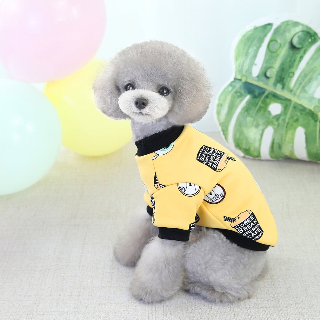 Relanfenk Cute Pet Clothes Pet Clothes Thickened TwoLegged Sweater