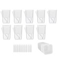 thumbnail image 1 of Mini Self Watering Pots With Labels And Wick Clear Planters With Holes Water Level For Indoor Alocasia Corm Propagation Sowing, 1 of 8