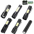 thumbnail image 1 of Mini linterna LED portátil de luz lateral recargable de largo alcance portátil para exteriores, linterna pequeña para el hogar, 1 of 4