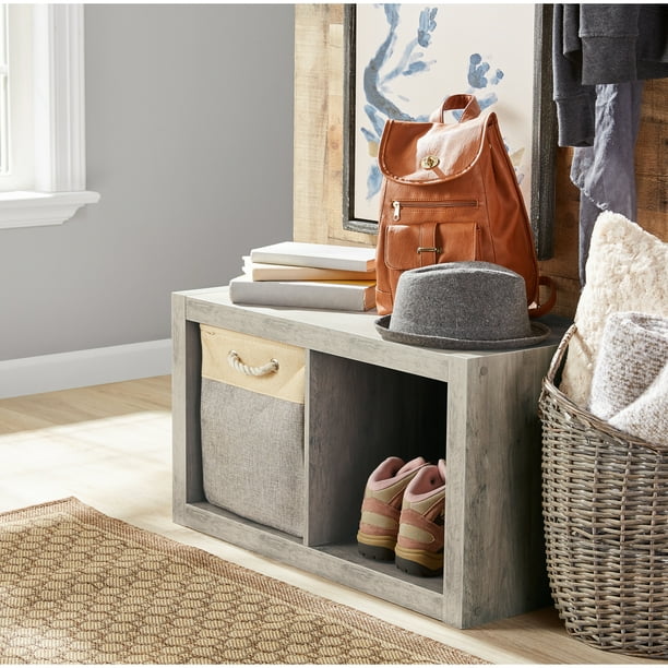 Better Homes & Gardens 2Cube Storage Organizer, Rustic Gray