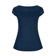 thumbnail image 3 of Hrsba Cute 2 Piece Outfits for Women,Print Short Sleeve Crew Neck Top with Lace Patchwork Summer Casual Outfits, 3 of 4