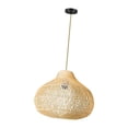 thumbnail image 1 of Lámpara colgante de ratán Gloria tejida para Cocina Dormitorio comedor color beige, 1 of 9